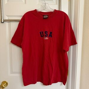 Vintage Red USA Tee